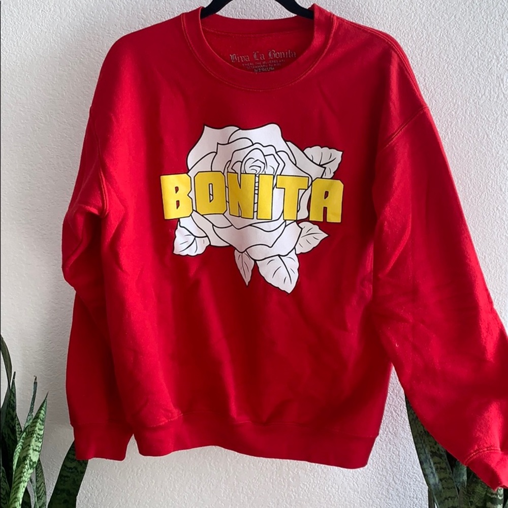 Red ‘Bonita’ sweatshirt